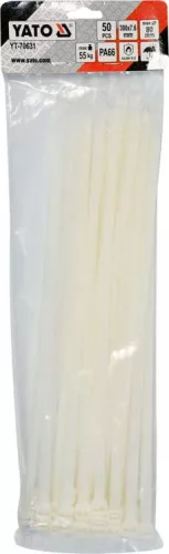 Yato kábelkötegelő fehér 300 x 7,6 mm (50 db/cs)