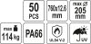 Yato kábelkötegelő fehér 760 x 12,6 mm (50 db/cs)