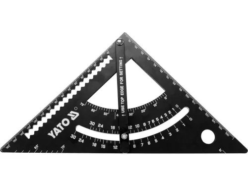 Yato derékszög vonalzó collban 270 x 170 mm alumínium