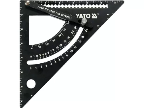 Yato derékszög vonalzó collban 270 x 170 mm alumínium