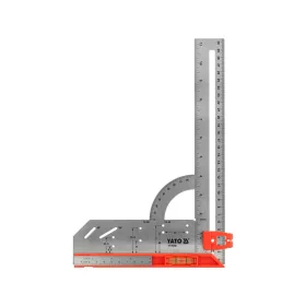 Yato rozsdamentes acél derékszög vonalzóval 300 mm