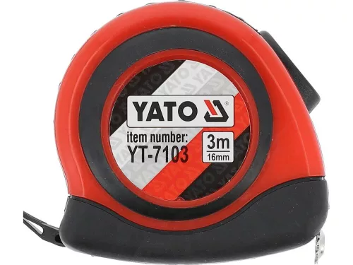Yato mérőszalag 3 m x 16 mm, mágneses, nylon bevonatú
