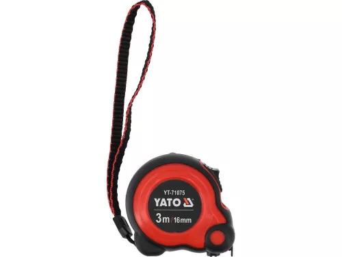 Yato mérőszalag 3 m x 16 mm csúszásmentes felülettel
