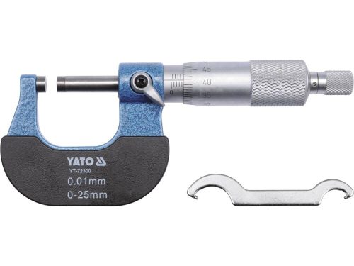 Yato mikrométer 0-25 mm +/-0,01 mm mechanikus