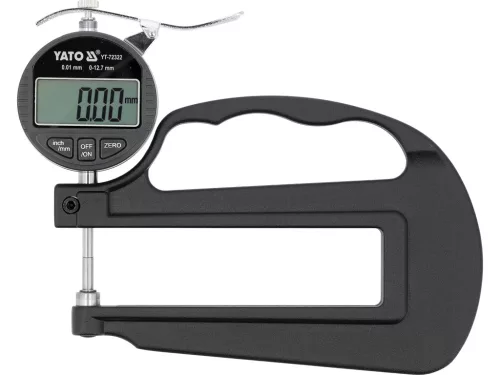 Yato digitális vastagságmérő 0-12,7 mm/0,001 mm