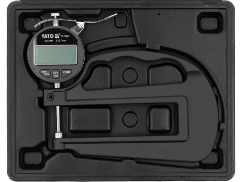 Yato digitális vastagságmérő 0-12,7 mm/0,001 mm