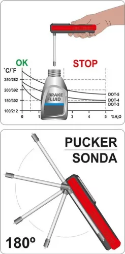 Yato fékfolyadék teszter
