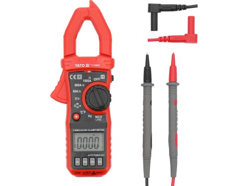 Yato digitális lakatfogó TRUE RMS AC/DC, 10MA-1000A