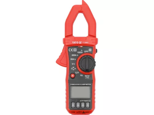 Yato digitális lakatfogó TRUE RMS AC/DC, 10MA-1000A
