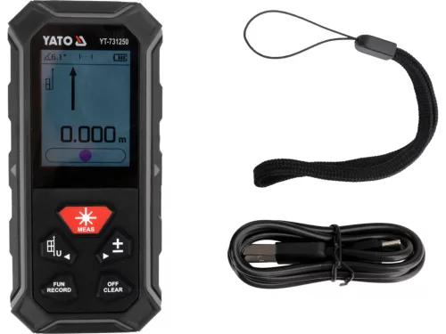 Yato kétirányú lézeres távolságmérő 2x100 m