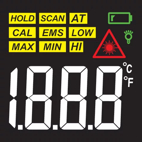 Yato lézeres hőmérő -50 °C +600 °C