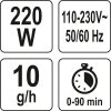 Yato ózongenerátor 10 g/h 220 W