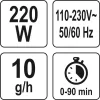 Yato ózongenerátor 10 g/h 220 W