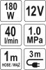Yato autós kompresszor 12V 10 bar 180W