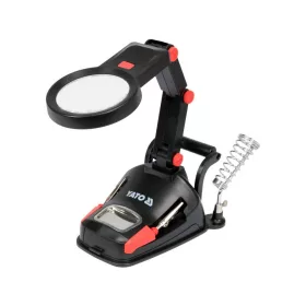 Yato forrasztó állvány nagyítóval és LED lámpával