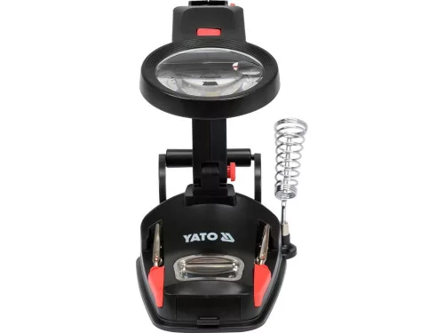 Yato forrasztó állvány nagyítóval és LED lámpával