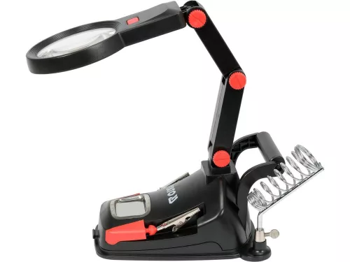 Yato forrasztó állvány nagyítóval és LED lámpával