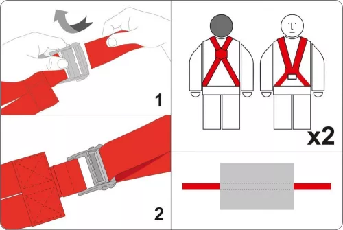 Yato bútorszállító heveder készlet 3 részes 50 x 3700 mm