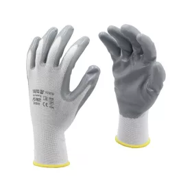 Yato szerelő kesztyű (Nitril mártott FEHÉR) 9-es