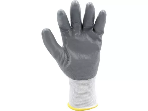 Yato szerelő kesztyű (Nitril mártott FEHÉR) 9-es