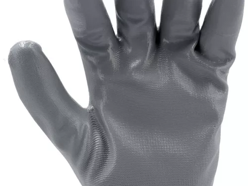 Yato szerelő kesztyű (Nitril mártott FEHÉR) 9-es