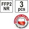 Yato Pormaszk FFP2/KZ NR szelepes (3 db/cs)