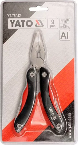 Yato multifunkciós szerszám (zsebkés) + tok 165 mm