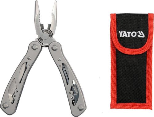 Yato multifunkciós szerszám (zsebkés) + tok 165 mm inox