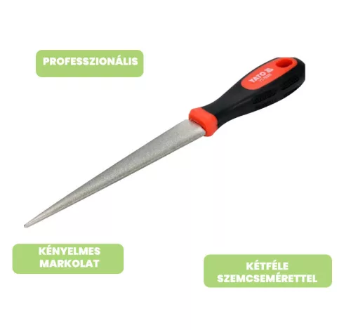 Yato gyémánt fenőkő nyéllel