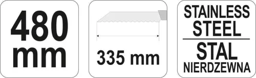 Yato szigetelés vágó kés inox 480 mm