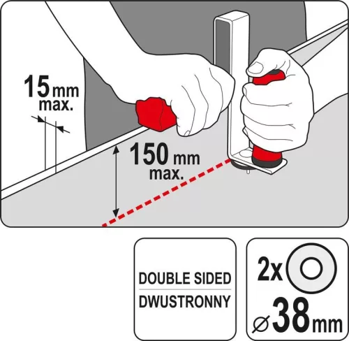 Yato gipszkarton vágó 150 mm