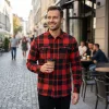 Yato kockás ing XXXL-es méret piros