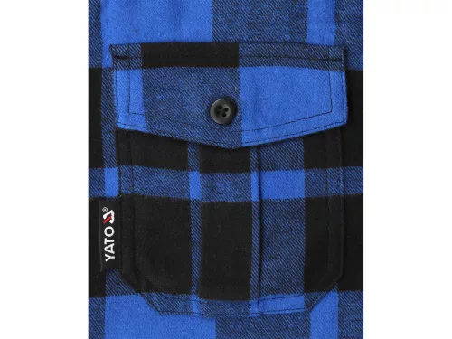 Yato kockás ing M-es méret kék