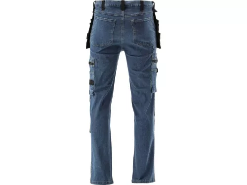 Yato munkavédelmi farmer hosszúnadrág S-es méret 17 zsebes sötétkék