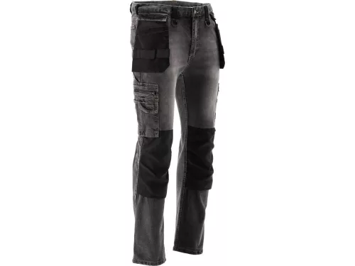 Yato munkavédelmi farmer hosszúnadrág L/XL-es méret 17 zsebes szürke