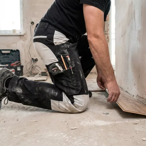 Yato munkavédelmi hosszúnadrág L-es méret fekete SERWAL