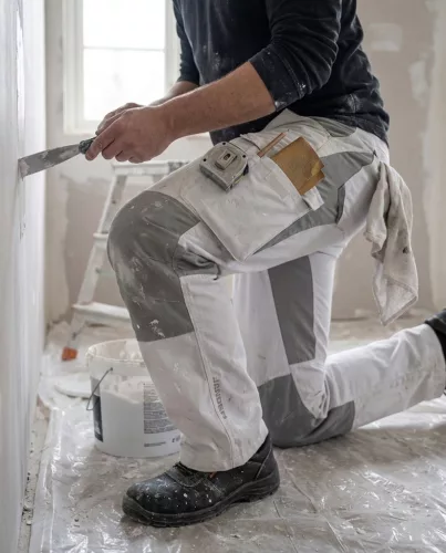 Yato munkavédelmi hosszúnadrág L-es méret fehér SERWAL