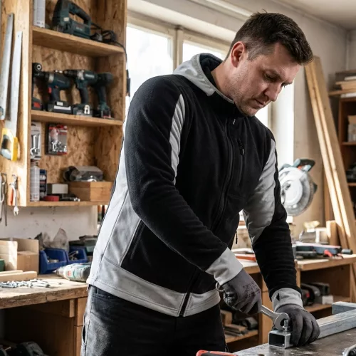 Yato polár pulóver fekete XL Sarna