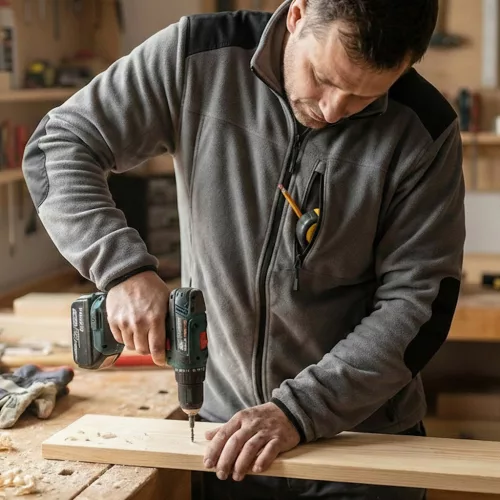 Yato munkavédelmi polár pulóver szürke 2XL-es méret 3 zsebes