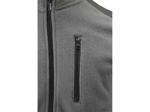 Yato munkavédelmi polár pulóver szürke 2XL-es méret 3 zsebes