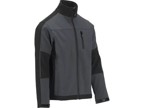 Yato munkavédelmi softshell kabát szürke-fekete 2XL-es méret 3 zsebes