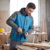 Yato munkavédelmi softshell kabát kapucnival kék-szürke S-es méret