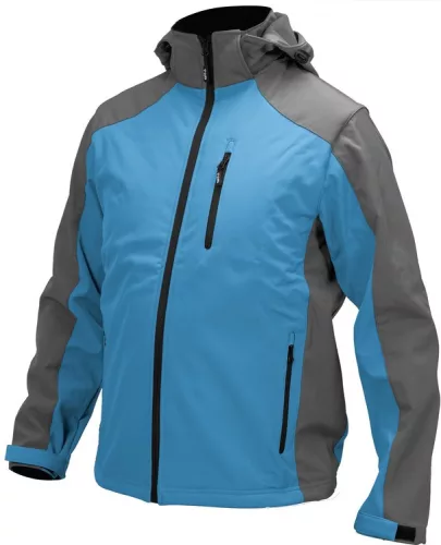 Yato munkavédelmi softshell kabát kapucnival kék-szürke M-es méret