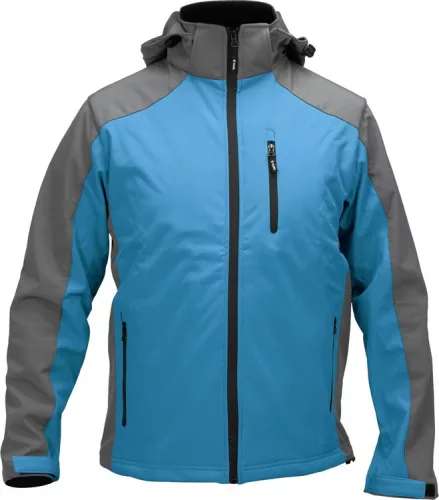 Yato munkavédelmi softshell kabát kapucnival kék-szürke M-es méret