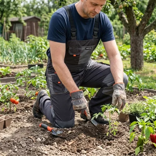 Yato munkavédelmi kertésznadrág 2XL-es méret 11 zsebes
