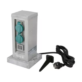 Yato kültéri aljzat kőoszlop IP44 4×230V