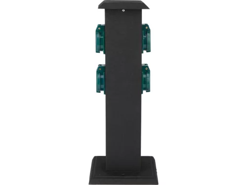 Yato kültéri aljzat, acél oszlop, IP44, 4x230V