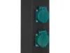 Yato kültéri aljzat, acél oszlop, IP44, 4x230V