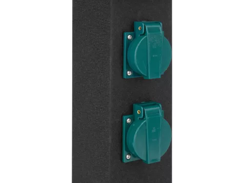 Yato kültéri aljzat, acél oszlop, IP44, 4x230V