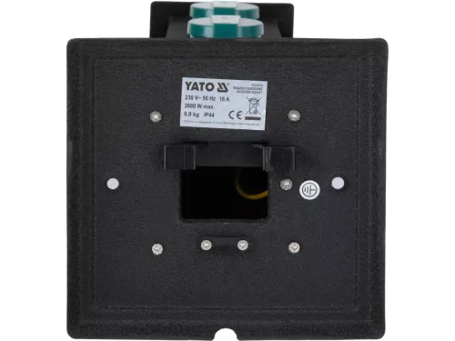 Yato kültéri aljzat, acél oszlop, IP44, 4x230V